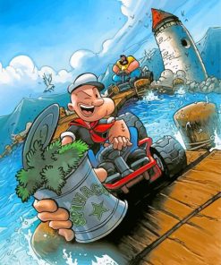 Popeye Anime paint by numbers