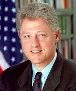 President Bill Clinton paint by numbers