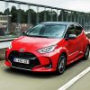 Red Toyota Yaris paint by numbers