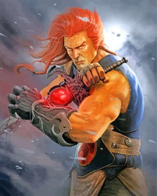 Strong Lionel The ThunderCats panels paint by numbers