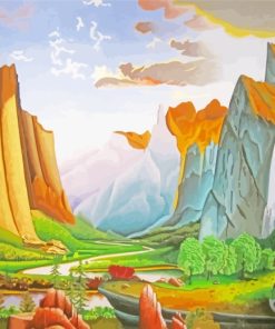Yosemite Valley Art paint by numbers