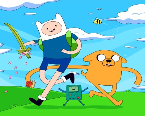 Adventure Time animation characters paint by number