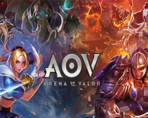 Arena of Valor online game paint by numbers