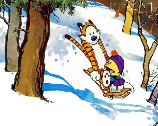 Calvin And Hobbes paint by numbers