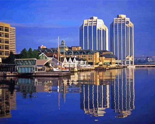 Halifax Canada paint by numbers