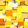 Characters in yellow by paul klee paint by number