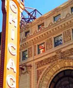 Chicago Theatre Vintage paint by numbers