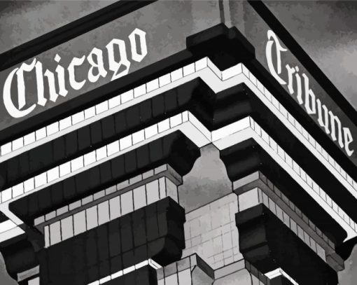 Chicago Tribune Illustration paint by numbers