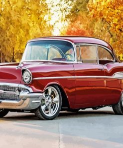 Classic 57 Chevy paint by numbers