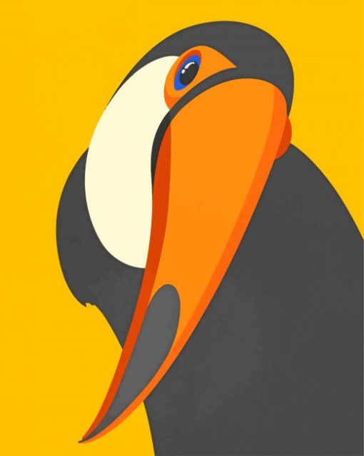Cute Tucan Paint by number