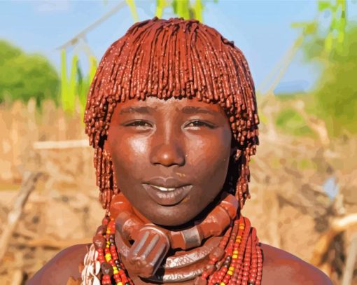 Ethiopia Tribe paint by numbers