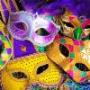 Fat Tuesday face masks paint by number