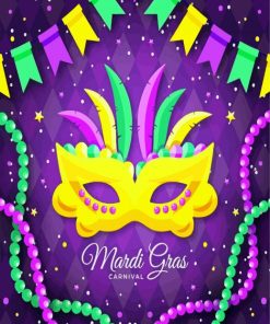 Fat Tuesday poster paint by numbers