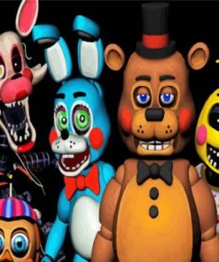 Five Nights At Freddys FNAF paint by numbers