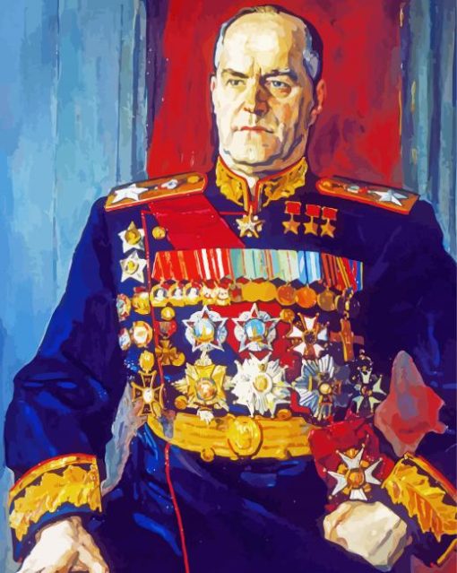 General Georgy Zhukov paint by numbers