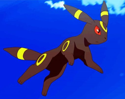 Gladion Umbreon paint by numbers