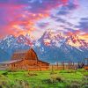 Grand Teton National Park paint by numbers