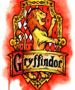 Hogwarts House Gryffindor paint by numbers