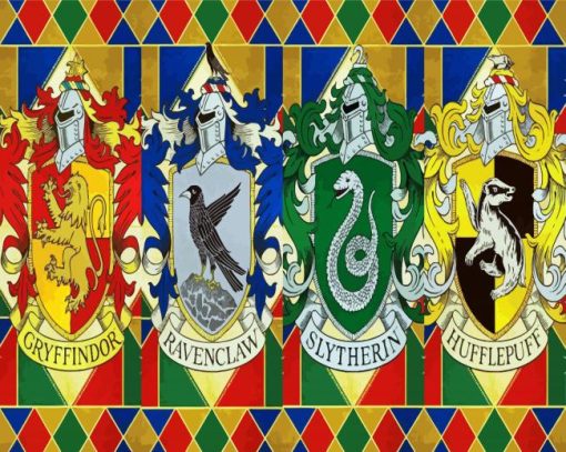 Hogwarts Houses paint by numbers