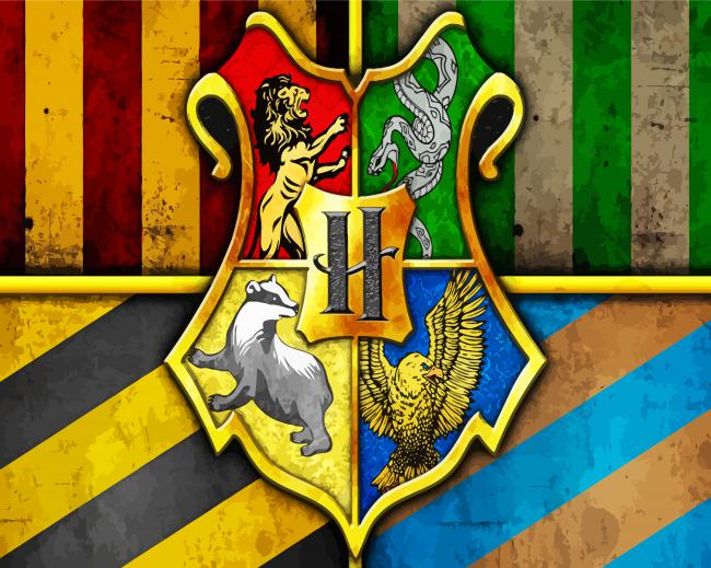 Hogwarts Houses Harry Potter - Paint By Number - Painting By Numbers