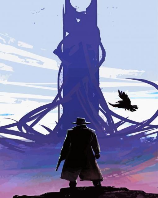 Illustration Dark Tower paint by numbers
