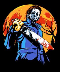 Illustration Michael Myers Paint by numbers