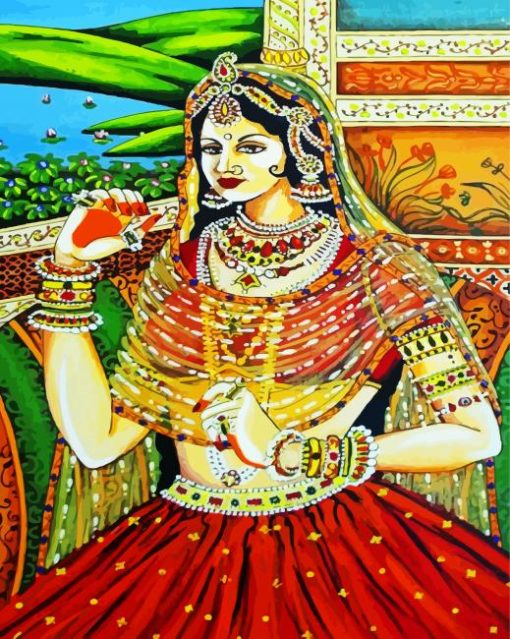 Indian Princess paint by numbers
