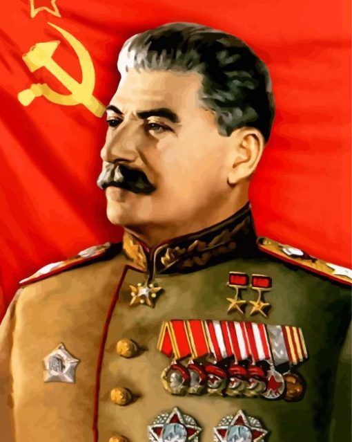 Joseph Stalin Soviet Political Paint by numbers