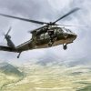 Military Helicopter Sikorsky UH 60 Black Hawk paint by numbers