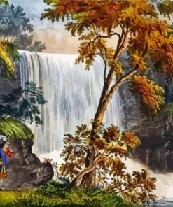 Minnehaha falls paint by numbers