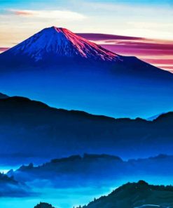Mount Fuji paint by numbers