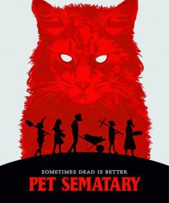 Pet Sematary Horror Film Poster Paint by numbers