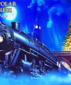 Polar Express Train ride paint by numbers