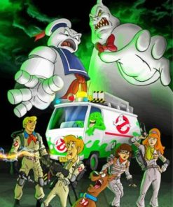 Scooby Doo And Ghostbusters Paint by numbers