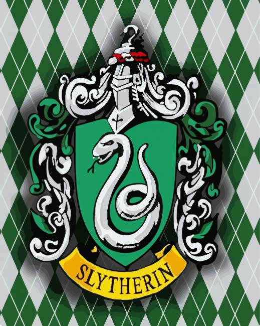 Slytherin Harry Potter Logo - Paint By Numbers - Painting By Numbers