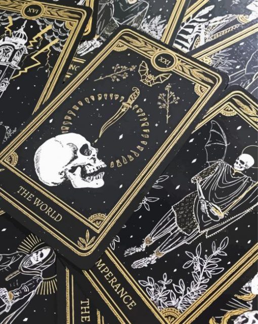Tarot Skulls paint by numbers