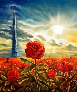 The Dark Tower Roses paint by numbers