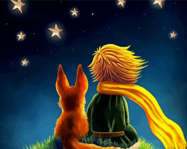 The Little Prince And Fox - Paint By Numbers - Painting By Numbers
