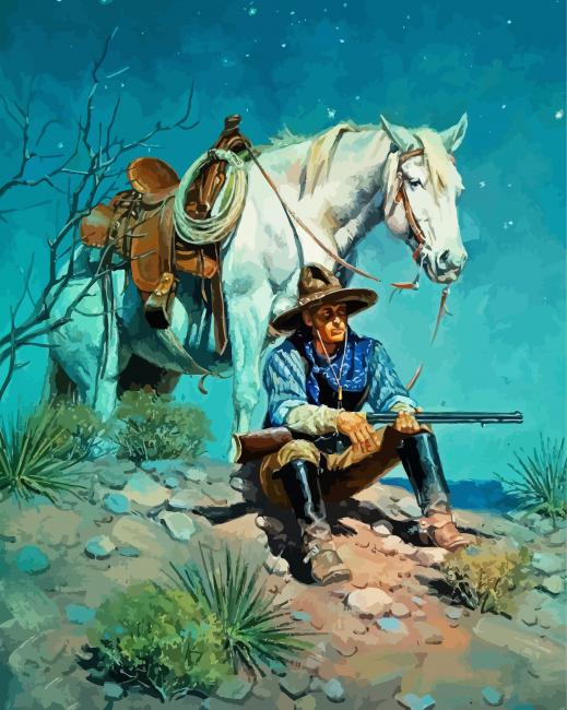 The Mexican Cowboy - Paint By Numbers - Painting By Numbers