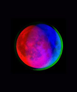 Aesthetic Colorful Moon paint by numbers