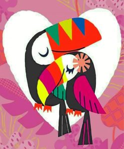Tucan Birds Art Paint by number