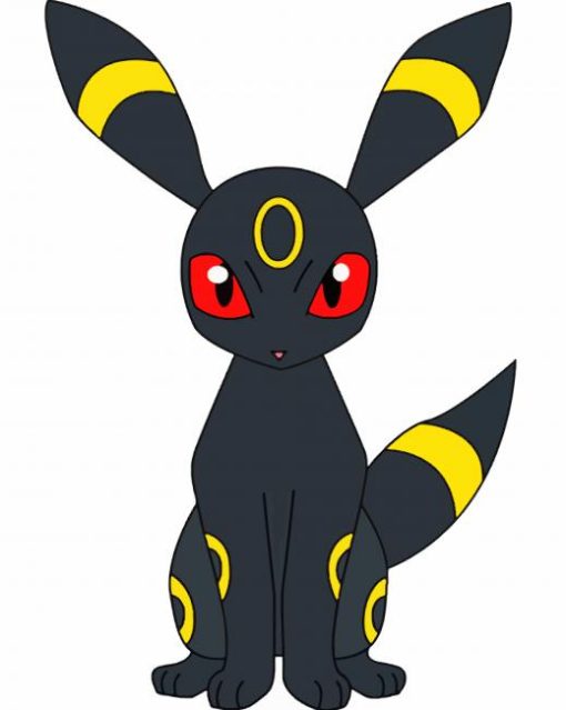 Umbreon From Pokemon paint by numbers