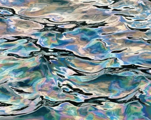 Water Reflection Art Paint by numbers