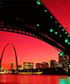 Arch St louis Missouri paint by numbers