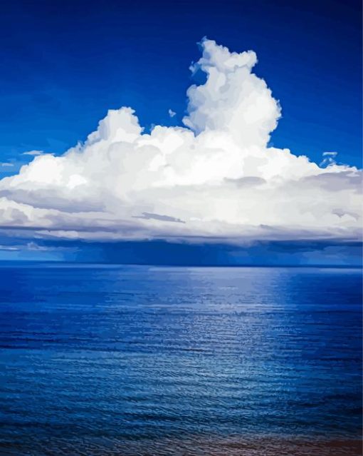 blue Pacific ocean Paint By Number