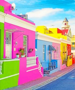 Bo Kaap Cape Town paint by numbers