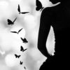 Butterfly Woman Silhouette paint by numbers