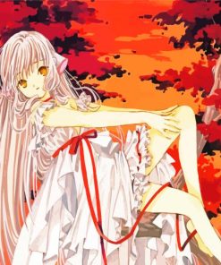 Chobits Anime Girl paint by numbers