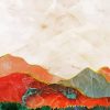 colorful Abstract mountain paint by numbers