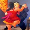 Couple Dancing Botero paint by numbers